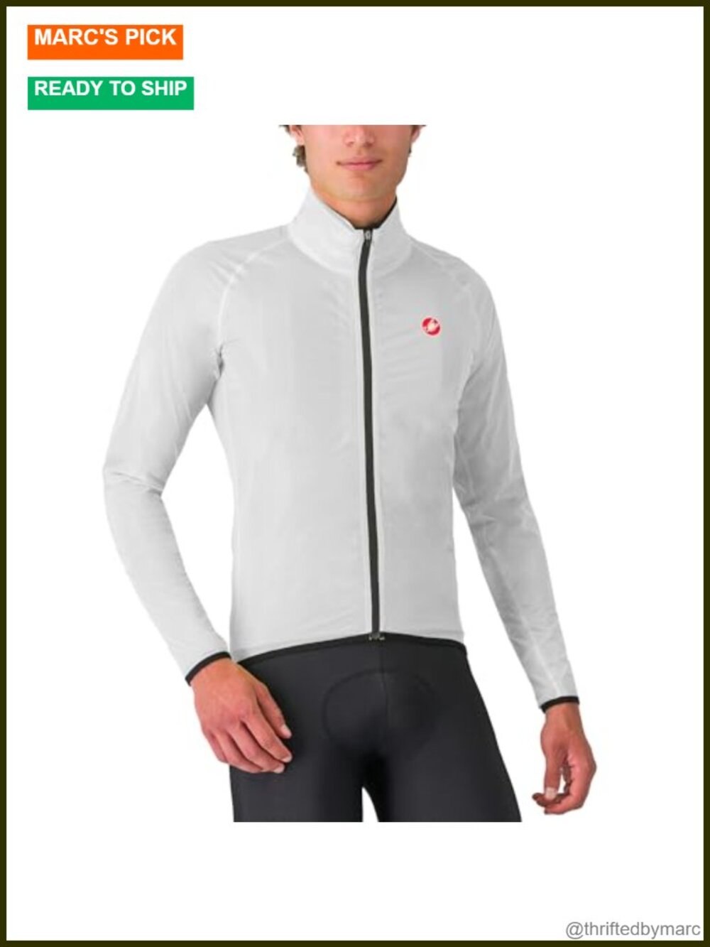 Castelli Squall Shell Cycling Jacket Waterproof Windproof Packable